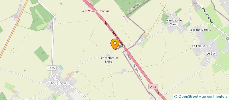 localisation de l'entreprise GFA DES METREAUX  DOUAINS