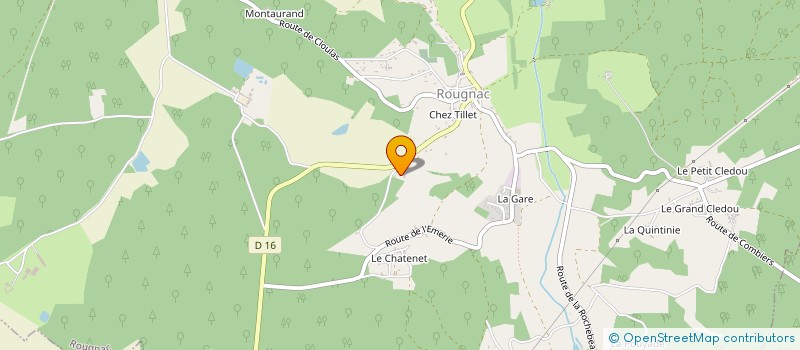 localisation de l'entreprise GFA DES MIRLANDES  ROUGNAC