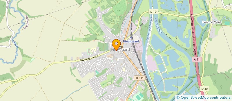 localisation de l'entreprise GFA DES MOINES  DIEULOUARD