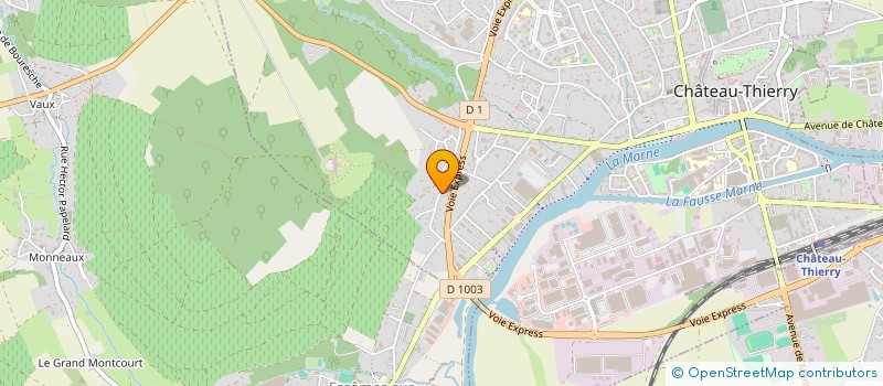 localisation de l'entreprise GFA DES MONNETS à CHATEAU THIERRY