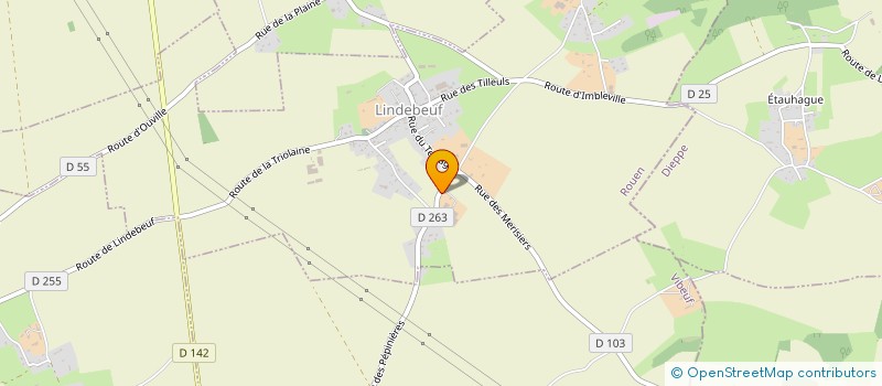 localisation de l'entreprise GFA DES MOTTES  LINDEBEUF