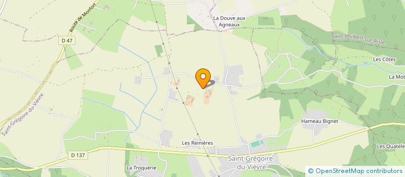 localisation de l'entreprise GFA DES NORMANDES  SAINT-GREGOIRE-DU-VIEVRE