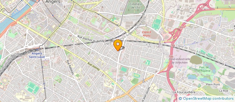 localisation de l'entreprise GFA DES OLIVIERS à ANGERS