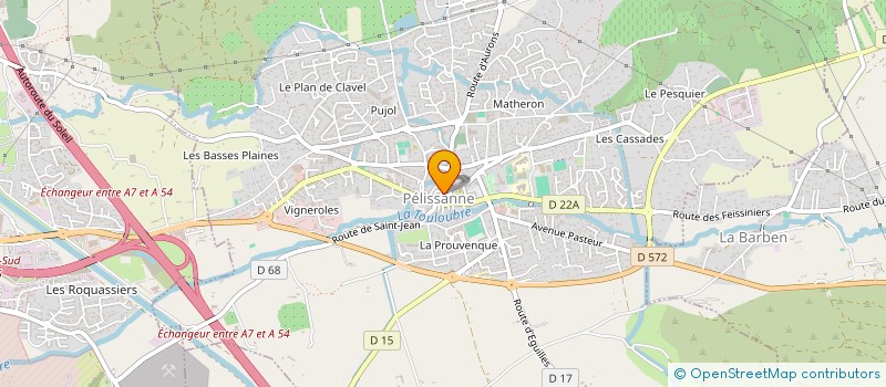 localisation de l'entreprise GFA DES OLIVIERS  PELISSANNE