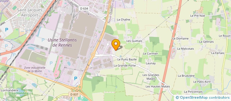 localisation de l'entreprise GFA DES ONGLEES  NOYAL-CHATILLON-SUR-SEICHE