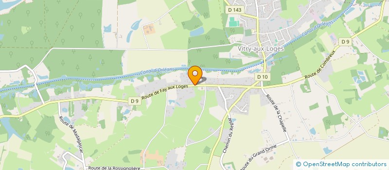 localisation de l'entreprise GFA DES ORMEAUX à VITRY-AUX-LOGES