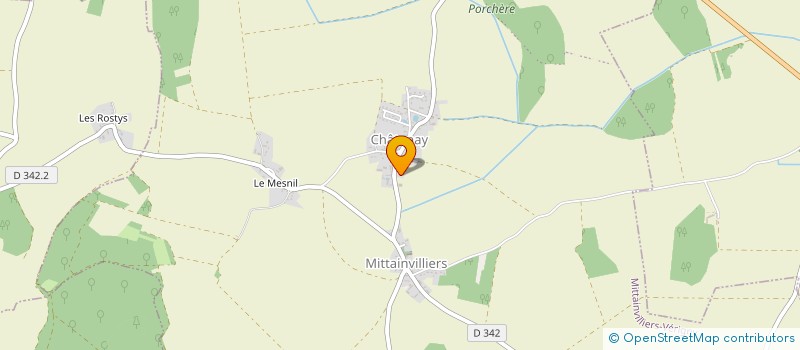 localisation de l'entreprise GFA DES ORMES à MITTAINVILLIERS-VERIGNY