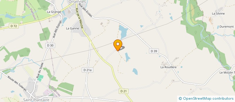 localisation de l'entreprise GFA DES OUBRAS à ORSENNES