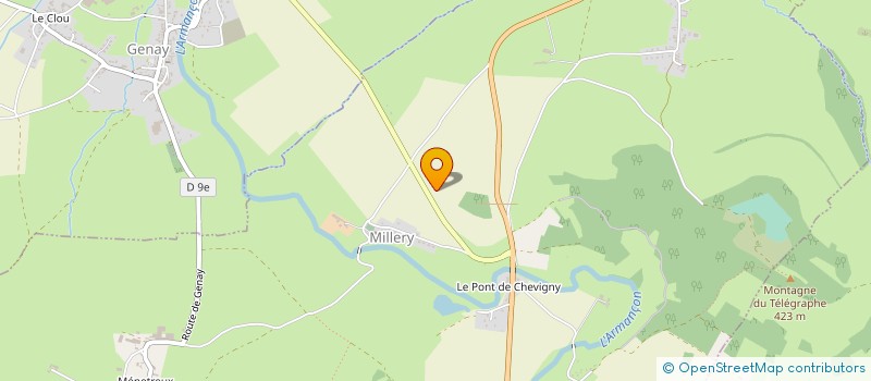 localisation de l'entreprise GFA DES OUCHES  MILLERY