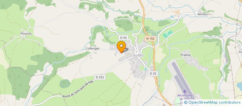 localisation de l'entreprise GFA DES PAQUERETTES  SAINT-VIDAL