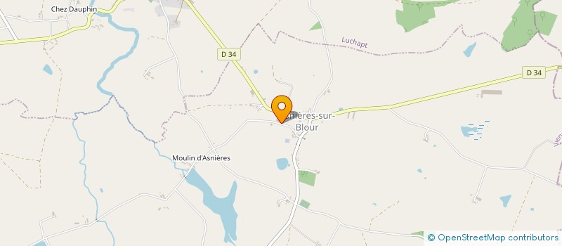 localisation de l'entreprise GFA DES PASQUETTES  ASNIERES-SUR-BLOUR