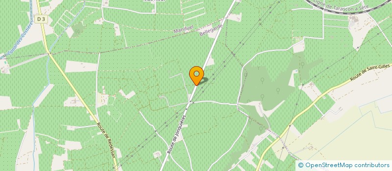 localisation de l'entreprise GFA DES PASTOURET  MANDUEL