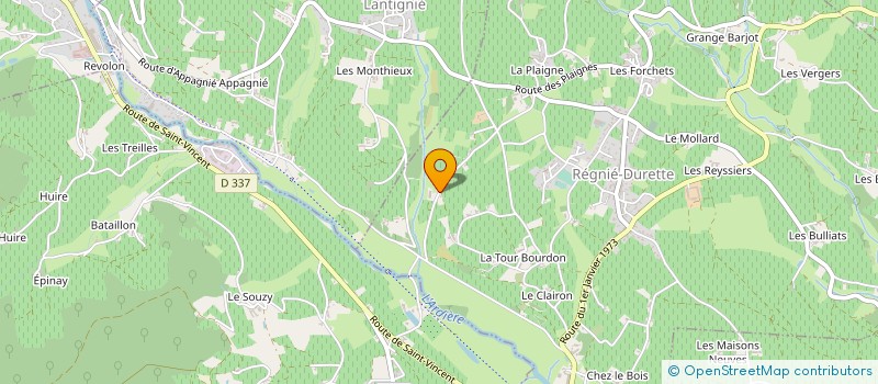 localisation de l'entreprise GFA DES PAVILLONS  BEAUJEU