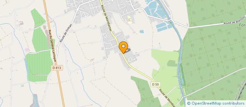 localisation de l'entreprise GFA DES PERES  MONTECH