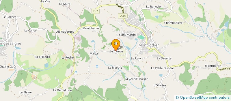 localisation de l'entreprise GFA DES PERLES ROUGES  MONTROTTIER