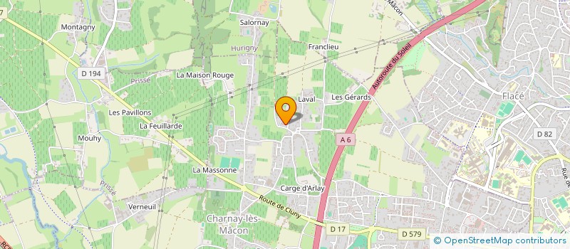 localisation de l'entreprise GFA DES PERSERONS à CHARNAY-LES-MACON
