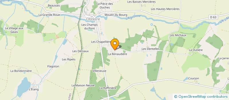 localisation de l'entreprise GFA DES PEUPLIERS à VILLIERS