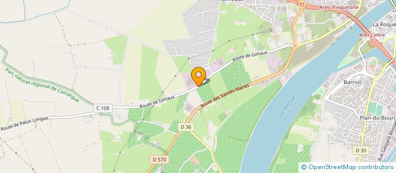 localisation de l'entreprise GFA DES PLAINES  ARLES