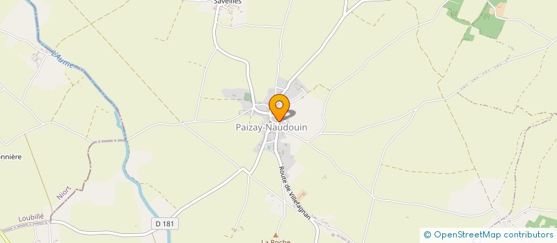 localisation de l'entreprise GFA DES PLANCHETTES à PAIZAY-NAUDOUIN-EMBOURIE