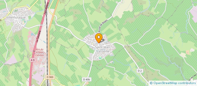 localisation de l'entreprise GFA DES PLANERES  SAINT-JEAN-LASSEILLE