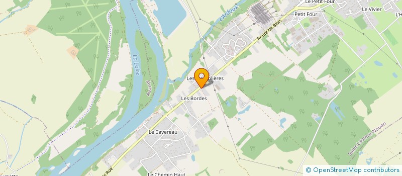 localisation de l'entreprise GFA DES PLANTES  SAINT-LAURENT-NOUAN