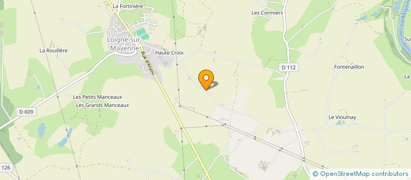 localisation de l'entreprise GFA DES PLANTES  CHATEAU-GONTIER-SUR-MAYENNE