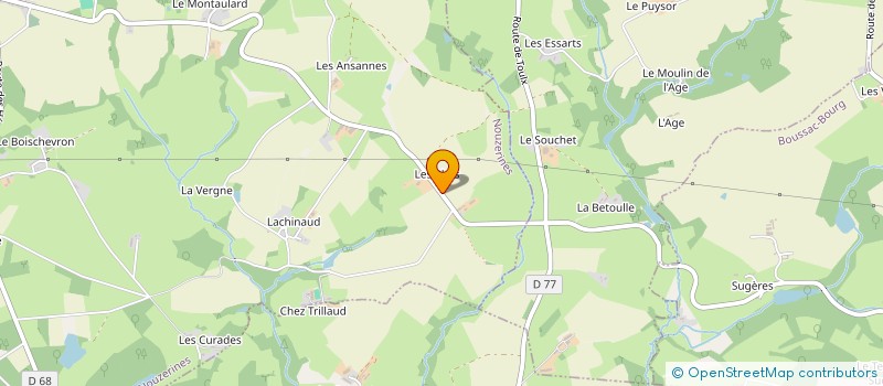 localisation de l'entreprise GFA DES PLATS à NOUZERINES