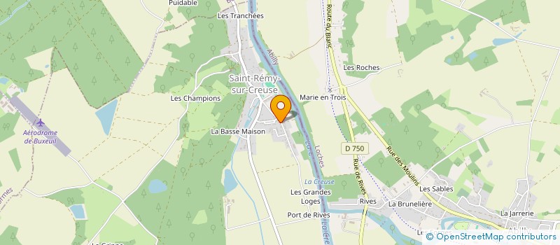 localisation de l'entreprise GFA DES PLUMASSIERES  SAINT-REMY-SUR-CREUSE