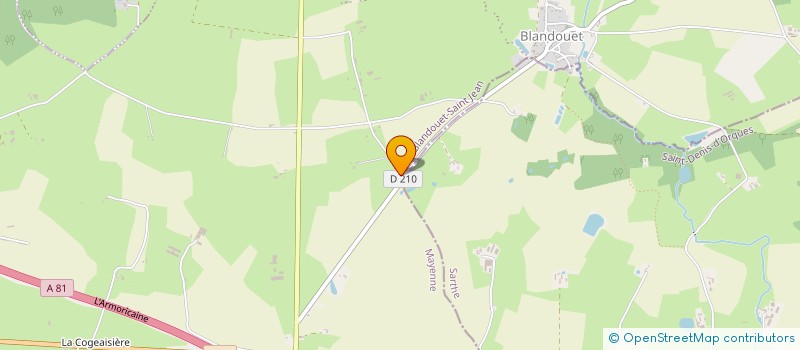 localisation de l'entreprise GFA DES POMMIERS  SAINTE-SUZANNE-ET-CHAMMES