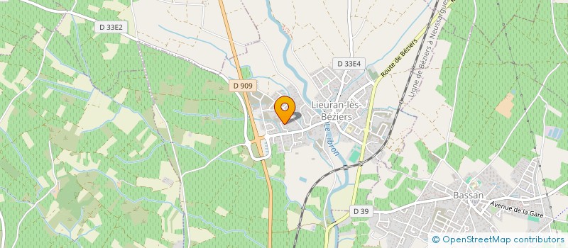 localisation de l'entreprise GFA DES PRADELLES  LIEURAN-LES-BEZIERS