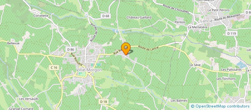 localisation de l'entreprise GFA DES PRAIGNONS  VILLIE-MORGON