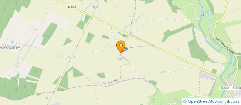 localisation de l'entreprise GFA DES PRAIRIES  BOIS-ANZERAY