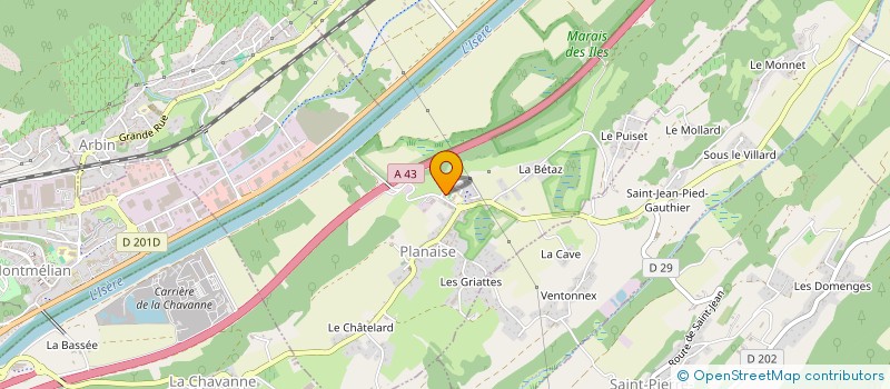 localisation de l'entreprise GFA DES PRES FLEURIS  PLANAISE