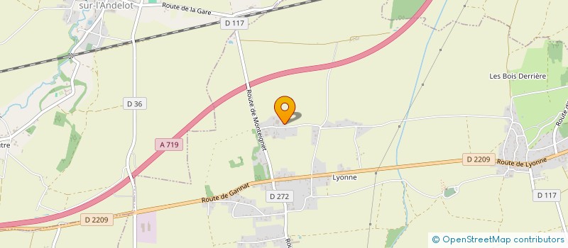 localisation de l'entreprise GFA DES PRES SAINT-LOUP  COGNAT-LYONNE