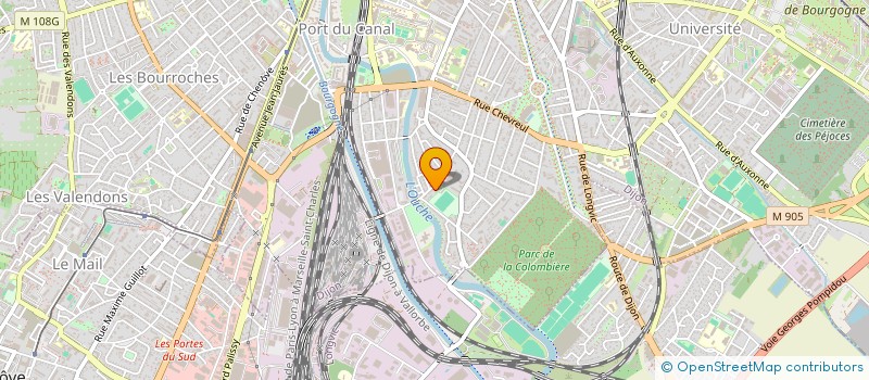 localisation de l'entreprise GFA DES PREVOLLES à DIJON