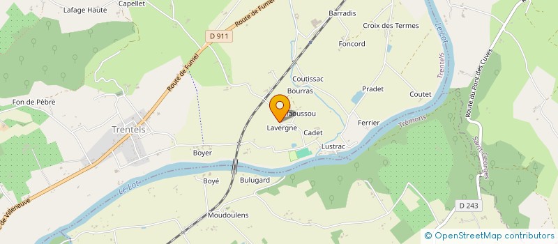 localisation de l'entreprise GFA DES PRUNELIERS  TRENTELS