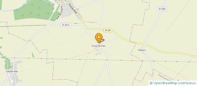 localisation de l'entreprise GFA DES QUATRE VENTS à HOUVILLE-LA-BRANCHE