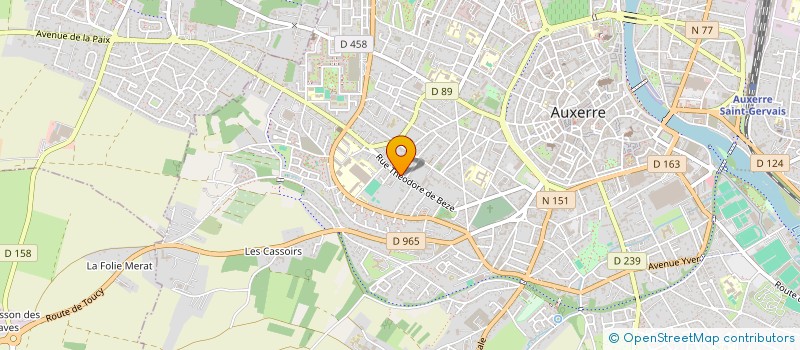 localisation de l'entreprise GFA DES RADISSES à AUXERRE