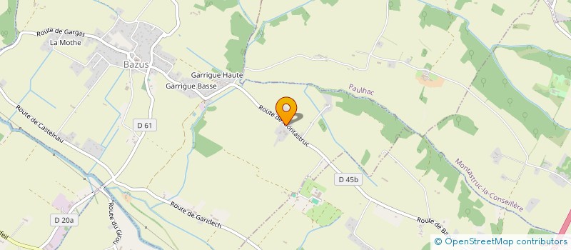 localisation de l'entreprise GFA DES RAYSSATS  BAZUS