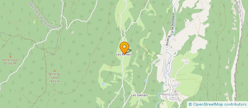 localisation de l'entreprise GFA DES RIMETS  RENCUREL