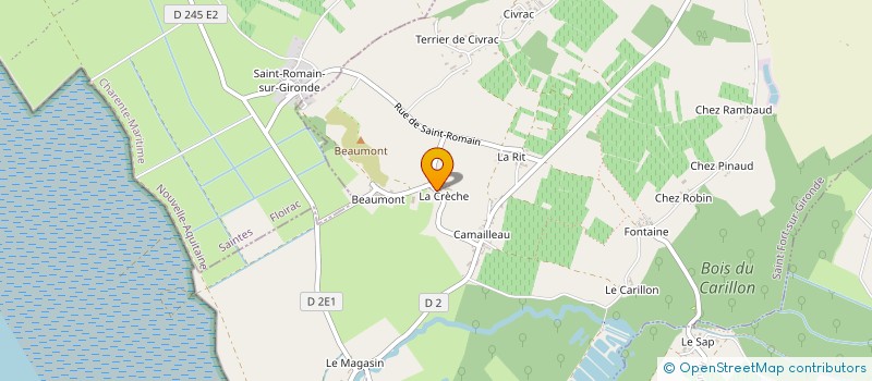 localisation de l'entreprise GFA DES RIVES DE LA GIRONDE  SAINT-FORT-SUR-GIRONDE