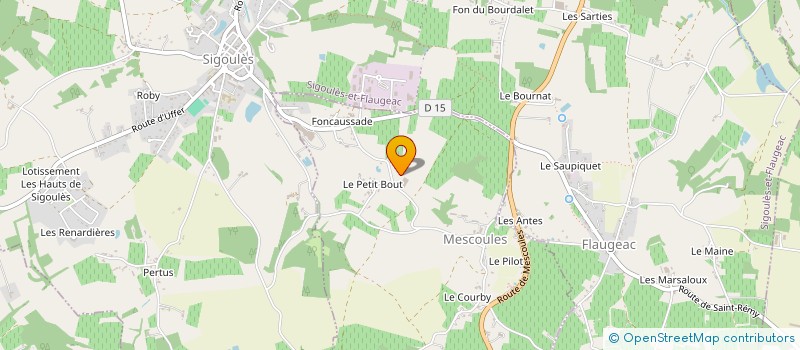 localisation de l'entreprise GFA DES RIVES DU BRAJAUD  MONESTIER