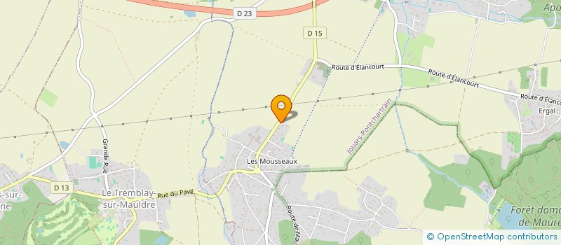 localisation de l'entreprise GFA DES ROCHES  JOUARS-PONTCHARTRAIN