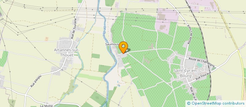 localisation de l'entreprise GFA DES ROCHES  BELLEVIGNE-LES-CHATEAUX