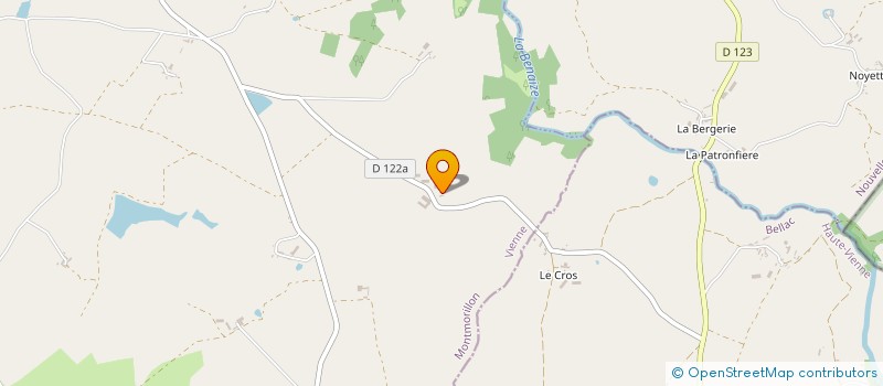 localisation de l'entreprise GFA DES ROSEAUX  BRIGUEIL-LE-CHANTRE