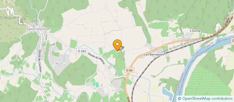 localisation de l'entreprise GFA DES ROUGEOTS  SAINT-MONTAN