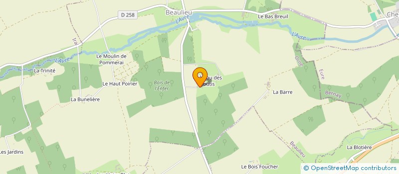 localisation de l'entreprise GFA DES ROUTIS à BEAULIEU