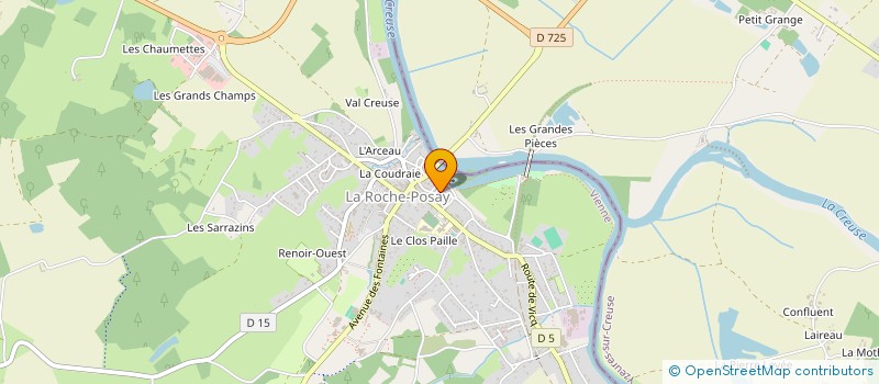 localisation de l'entreprise GFA DES SABLES  LA ROCHE-POSAY