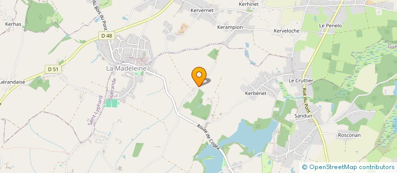 localisation de l'entreprise GFA DES SANSONNIERES  GUERANDE