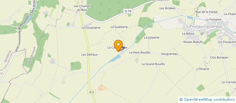 localisation de l'entreprise GFA DES SAULES  PRUNAY-CASSEREAU